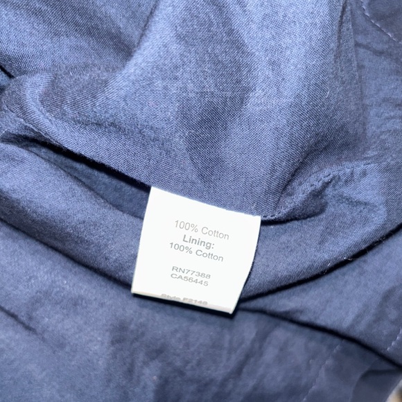 J. Crew Blue chevron peak a boo back and White Striped Midi Dress - Picture 13 of 15